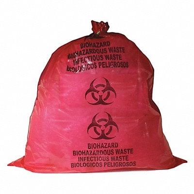 Biohazard Bags 55 gal Red PK100 MPN:MBWB142125