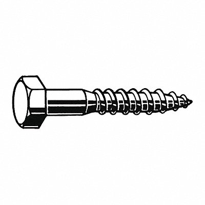 Hex Lag Screw 3/8 Zinc 7 L PK150 MPN:B08280.037.0700