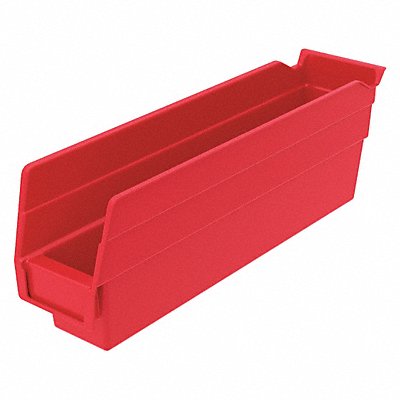 Shelf Bin Red Indstr Grd Poly 4 in MPN:30110REDBLANK