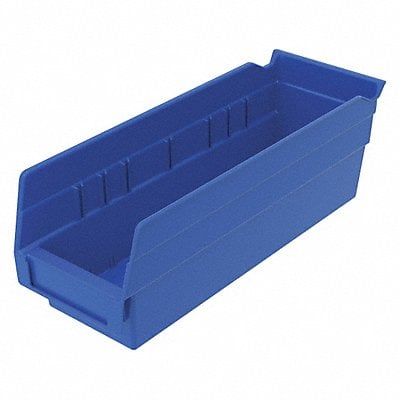 Shelf Bin Blue Indstr Grd Poly 4 in MPN:30120BLUEBLANK