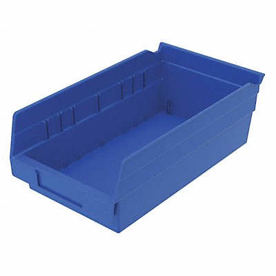 Shelf Bin Blue Indstr Grd Poly 4 in MPN:30130BLUEBLANK