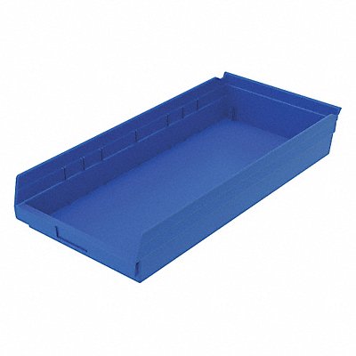 Shelf Bin Blue Indstr Grd Poly 4 in MPN:30174BLUEBLANK