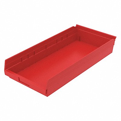 Shelf Bin Red Indstr Grd Poly 4 in MPN:30174REDBLANK