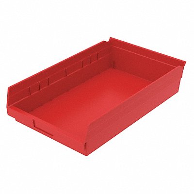 Shelf Bin Red Indstr Grd Poly 4 in MPN:30178REDBLANK