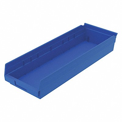 Shelf Bin Blue Indstr Grd Poly 4 in MPN:30184BLUEBLANK