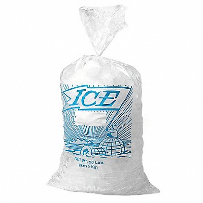 Printed Ice Bags 10 lb 21 in PK1000 MPN:5DTW4