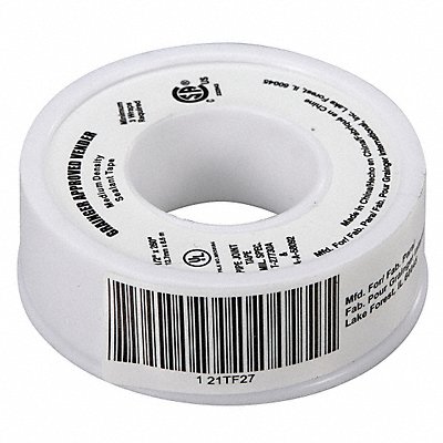 Thread Sealant Tape 1/2 W White MPN:21TF27