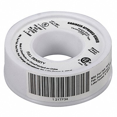 Thread Sealant Tape 1/2 W White MPN:21TF34