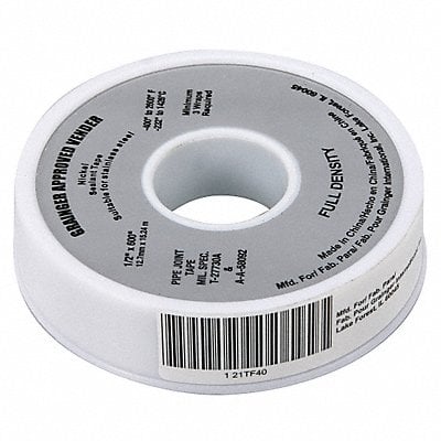Thread Sealant Tape 1/2 W Gray MPN:21TF40