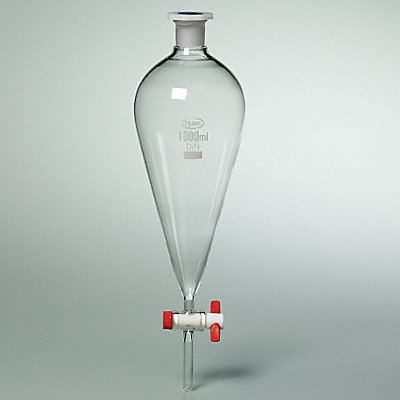 Separatory Funnel Conical 1000mL Glass MPN:3KWT2