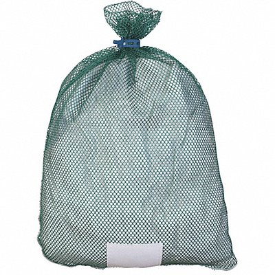 Mesh Laundry Bag Green With Closure PK12 MPN:MI245525