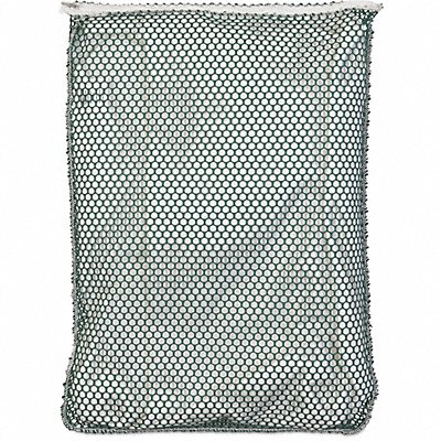 Mesh Laundry Bag Green with Zipper PK12 MPN:ZN155525