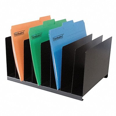 Desk Organizer Letter 8 Compartments Blk MPN:1AYE8