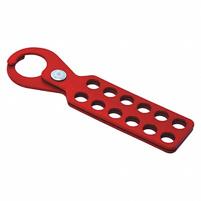 Lockout Hasp Red 8-1/2 in L Steel MPN:45MZ52