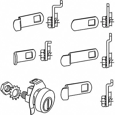 Lock Kit For 4C Pedestal Mailboxes MPN:97-17