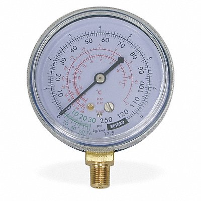 Gauge 2-1/2 In Dia Low Side Blue 250 psi MPN:4CFD3