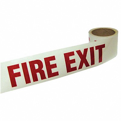 Floor Tape Red/White 3 inx15 ft Roll MPN:9AHM5