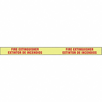 Floor Tape Red/Yellow 3 inx15 ft Roll MPN:9CLG0