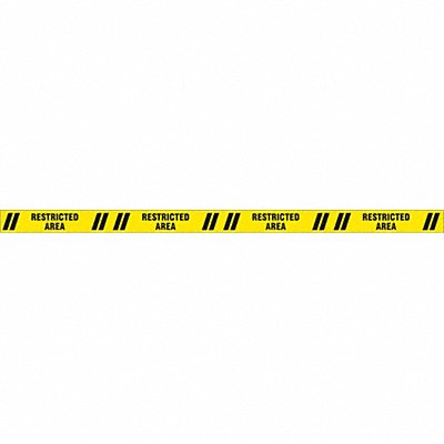 Floor Tape Black/Yellow 3 inx60 ft Roll MPN:9TZM8