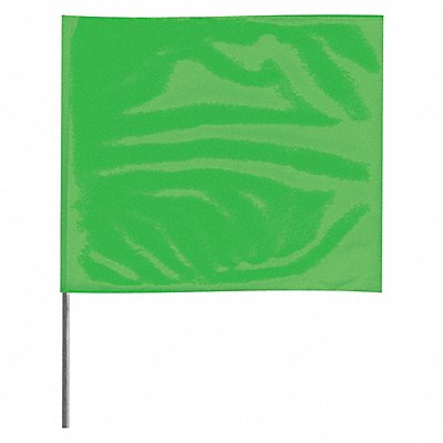 Marking Flag 30  Glo Green PVC PK100 MPN:2330GG-200