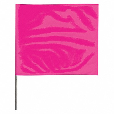 Marking Flag 18  Glo Pink PVC PK100 MPN:4518PG-200