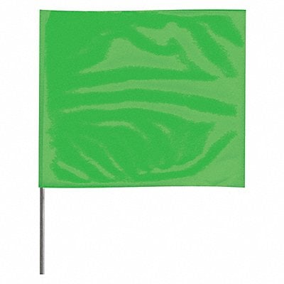 Marking Flag 30  Glo Green PVC PK100 MPN:4530GG-200