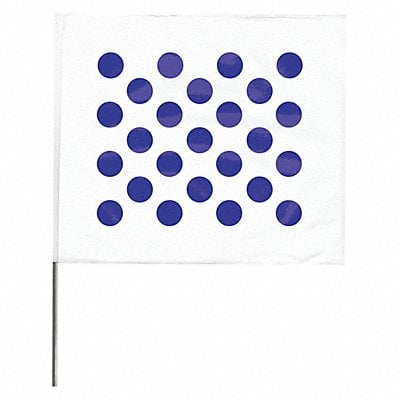 Marking Flag 30  Blue/White PVC PK100 MPN:4530WB20204-200