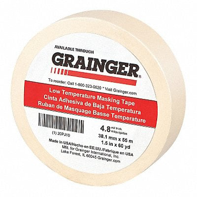 Masking Tape 1 1/2 W 60 yd L Tan MPN:20PJ10