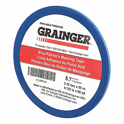 Painters Masking Tape 1/8 W 60yd L Blue MPN:20PJ18