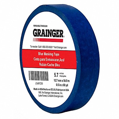 Masking Tape 1/2 W 60 yd L Blue MPN:TC27-0.5