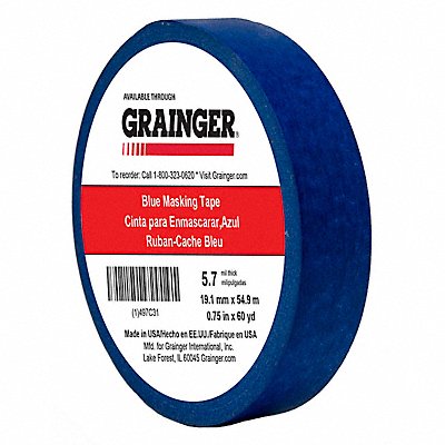 Masking Tape 3/4 W 60 yd L Blue MPN:TC27-0.75