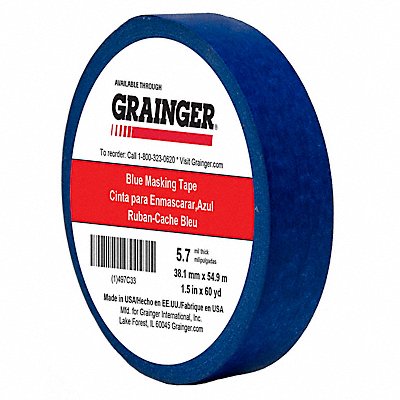 Masking Tape 1 1/2 W 60 yd L Blue MPN:TC27-1.5