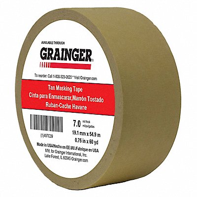 Masking Tape 3/4 W 60 yd L Tan MPN:TC450-0.75