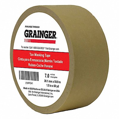 Masking Tape 1 1/2 W 60 yd L Tan MPN:TC450-1.5