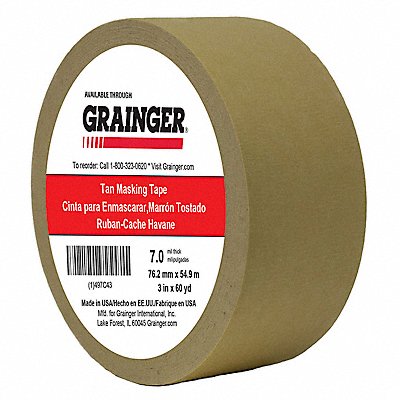 Masking Tape 3 W 60 yd L Tan MPN:TC450-3