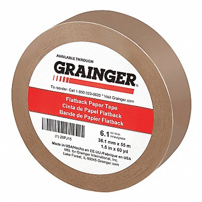 Masking Tape 1 1/2 W 60 yd L Tan MPN:20PJ15