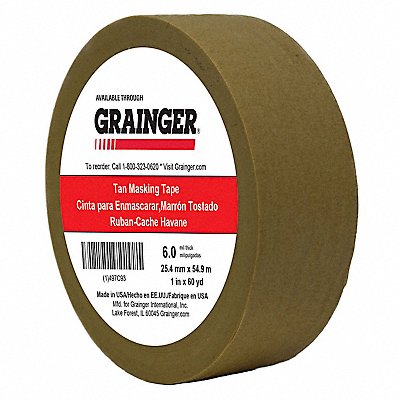 Masking Tape 1 W 60 yd L Tan MPN:TC97-1