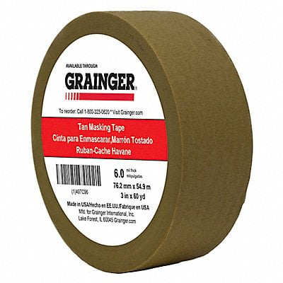 Masking Tape 3 W 60 yd L Tan MPN:TC97-3