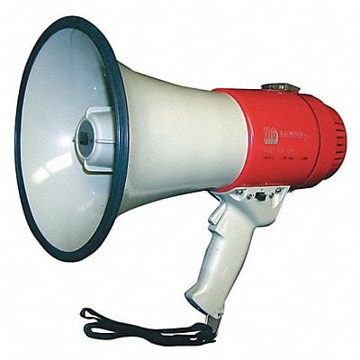 Megaphone Dia 7 3/4 In Range 5/8 Mile MPN:3YML8