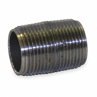 Black Close Pipe Nipple Threaded 1 MPN:1LMJ2