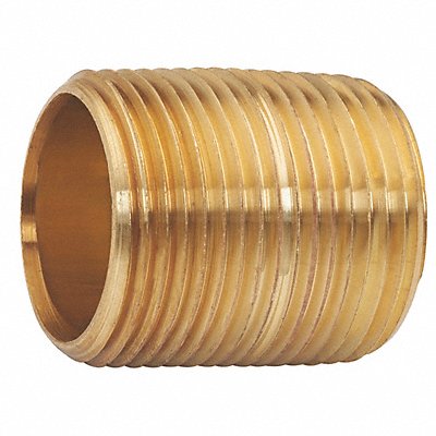 Nipple Red Brass 3/8 x Close Threaded MPN:462-001GR