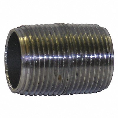 Black Close Pipe Nipple Threaded 1/2 MPN:82400GR