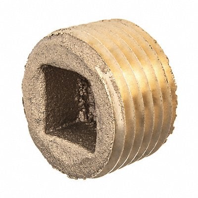 Square Socket Plug Brass 2 1/2 in MPN:ZUSA-PF-10562