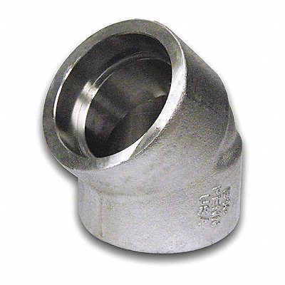 45 Elbow 304/304L SS 1/2 in Class 3000 MPN:1001300312