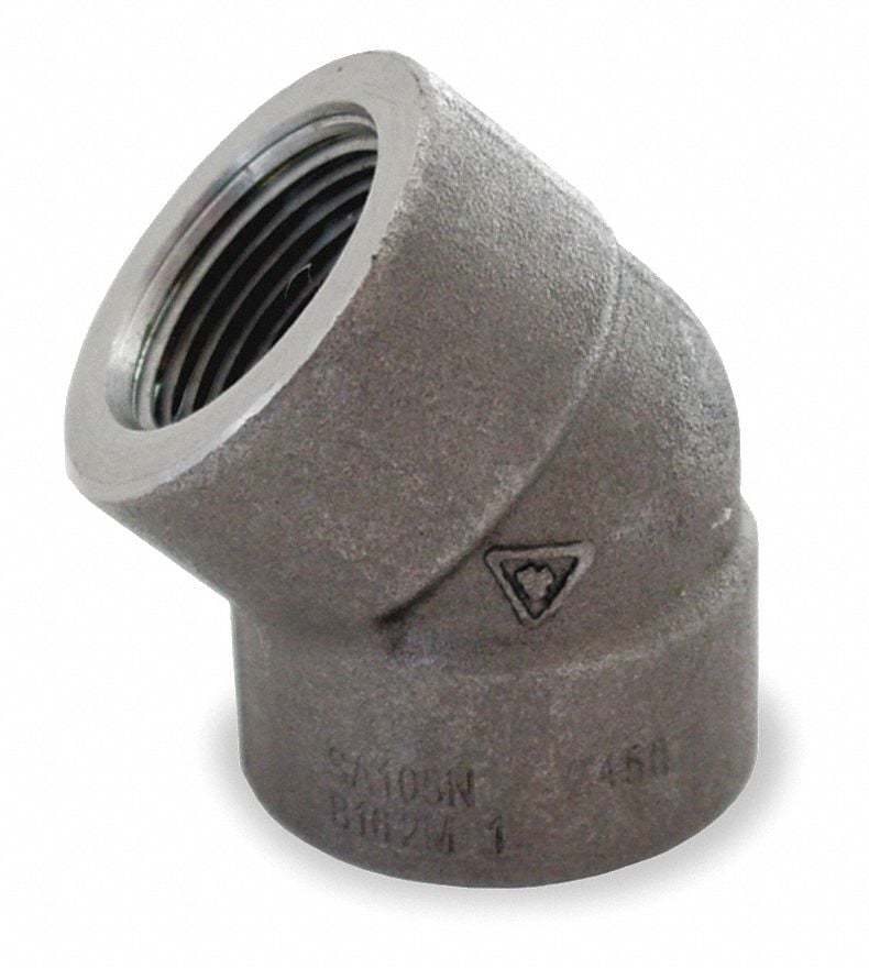 45 Elbow Forged Steel 1 1/4 in NPT MPN:1MMW9