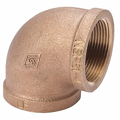 90 Elbow Brass 1 1/4  FNPT Class 125 MPN:22UK99