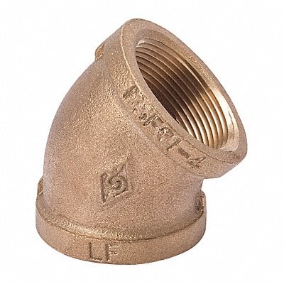 45 Elbow Brass 1 in FNPT Class 125 MPN:22UL03