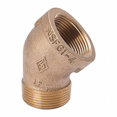 45 Street Elbow Brass 1/4 in NPT MPN:22UL11