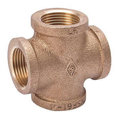 Cross Brass 1/4 x 1/4 x 1/4 x 1/4 in MPN:22UL18