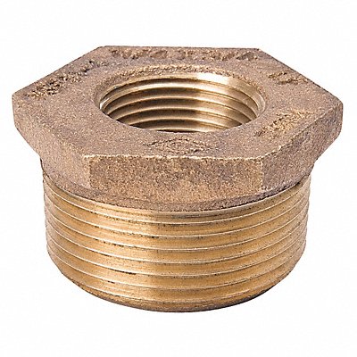 Hex Bushing Brass 3/8 x 1/8 in NPT MPN:22UL35